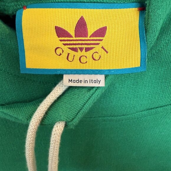 Gucci x Adidas Green Hoodie – Unisex Size L - Picture 9 of 11